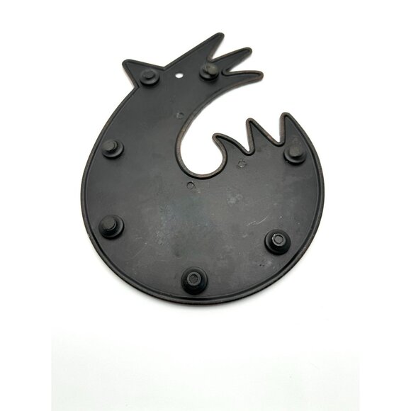 Rustic Metal Chicken Trivet 10" Decorative Farmhouse Kitchen Table Decor - Picture 7 of 7